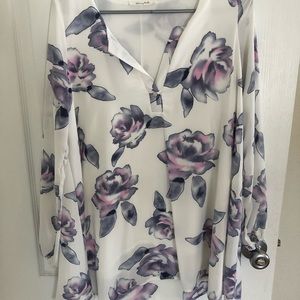 Long sleeve mini dress